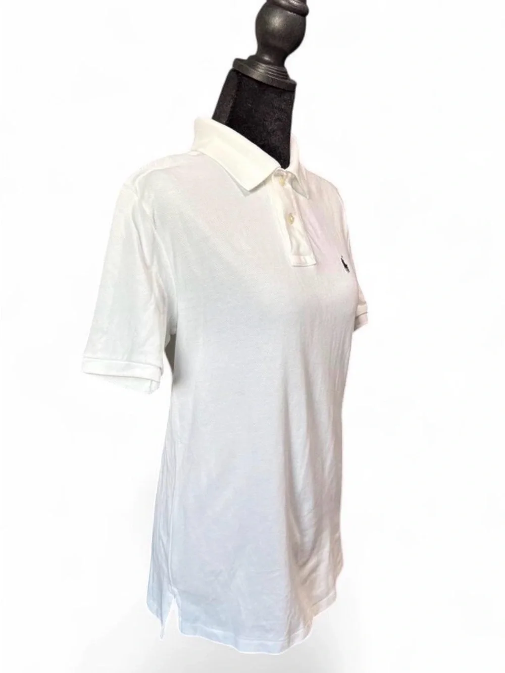 Ralph Lauren White Polo with Navy Embroidered Pony